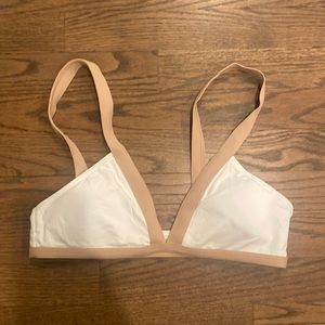 Lspace white/tan bikini top
